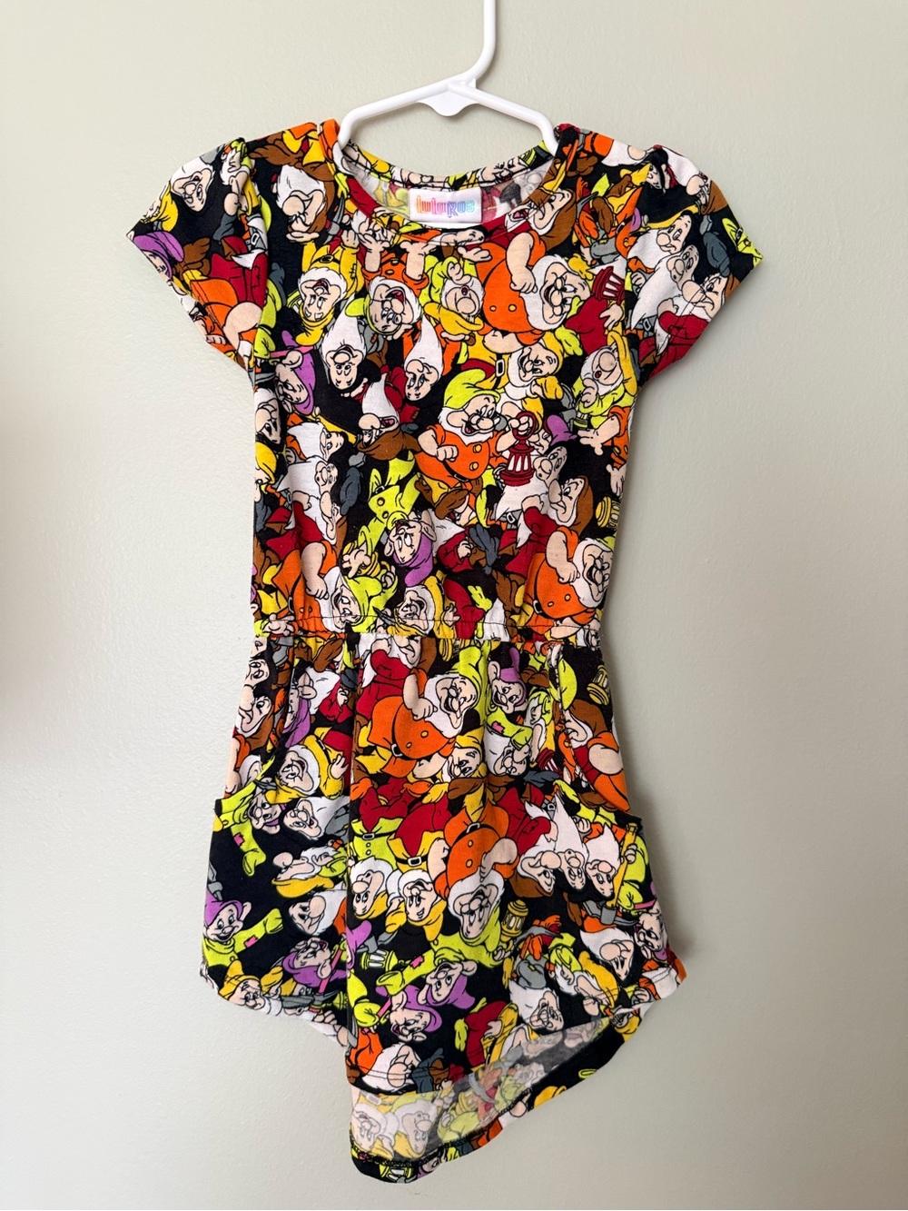 LuLaRoe Girls' Multi-Color Character Print One-Piece Romper - 2